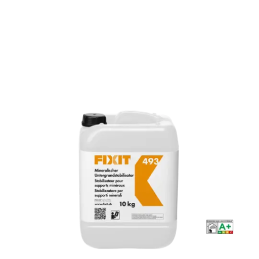 [FX-493] Stabilisateur FIXIT 493 / Bidon de 10 kg  pour supports minéraux Consommation 0.4 kg / m2